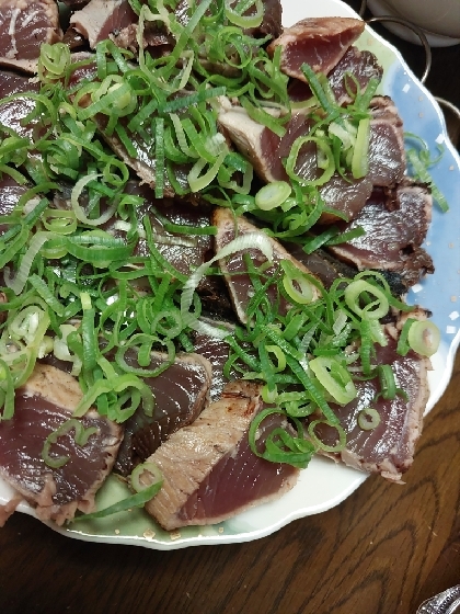 魚焼きグリルで☆カツオのたたき風【自宅チャレンジ】