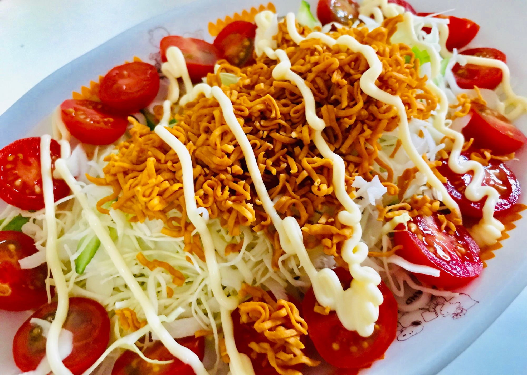 ザクザク食感*チキンラーメンサラダ