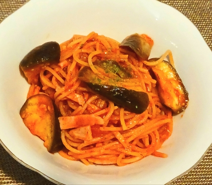【簡単絶品♪】たっぷりナスとトマトのパスタ