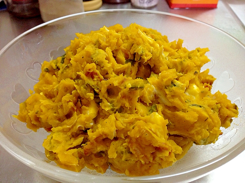 デパ地下みたいなパンプキンサラダ レシピ 作り方 By 月うさぎ0611 楽天レシピ