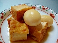 厚揚げの甘辛煮
