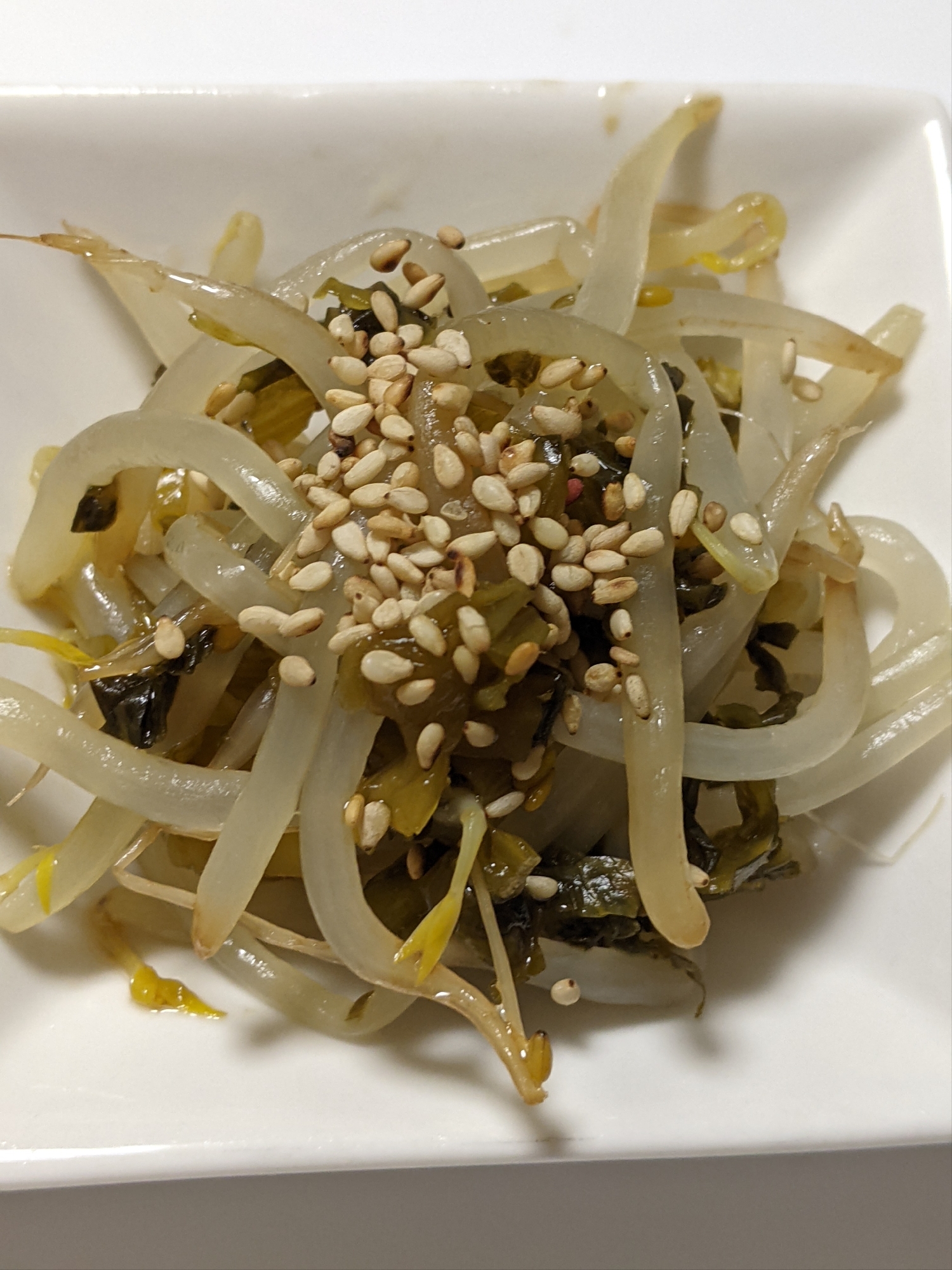 もやしと高菜のあえもの