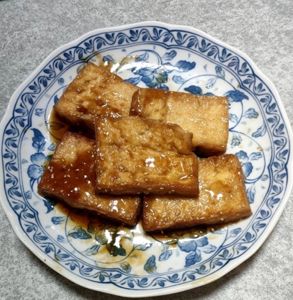 焼き肉のタレで♪わさび豆腐ステーキ✧˖°