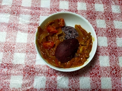 雑穀米ご飯で夏カレー✨