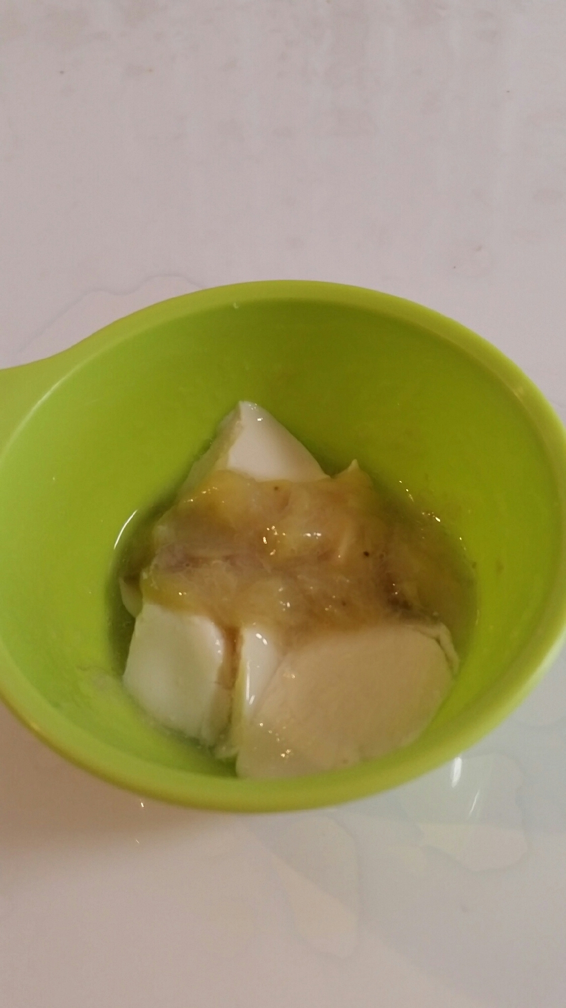 豆腐のバナナソース(離乳食)