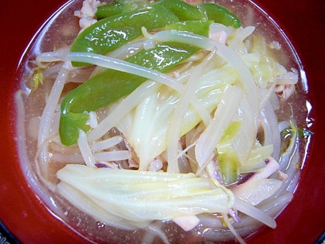 野菜たっぷり汁そば