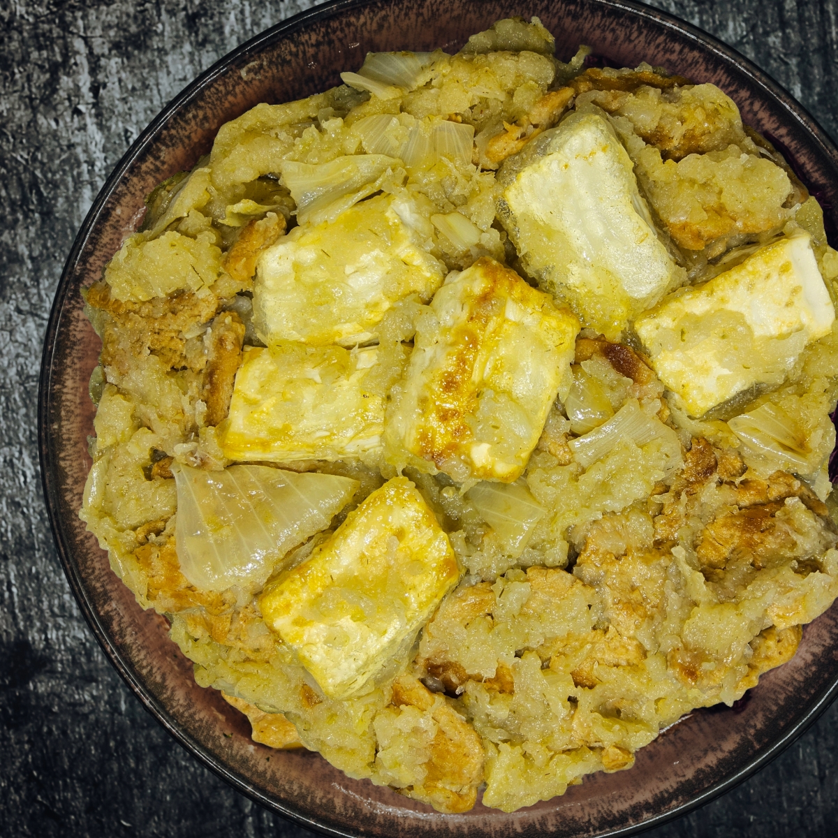 波っ子絹とトムヤムバランラ…おろし玉葱ゆづ尽し炒め