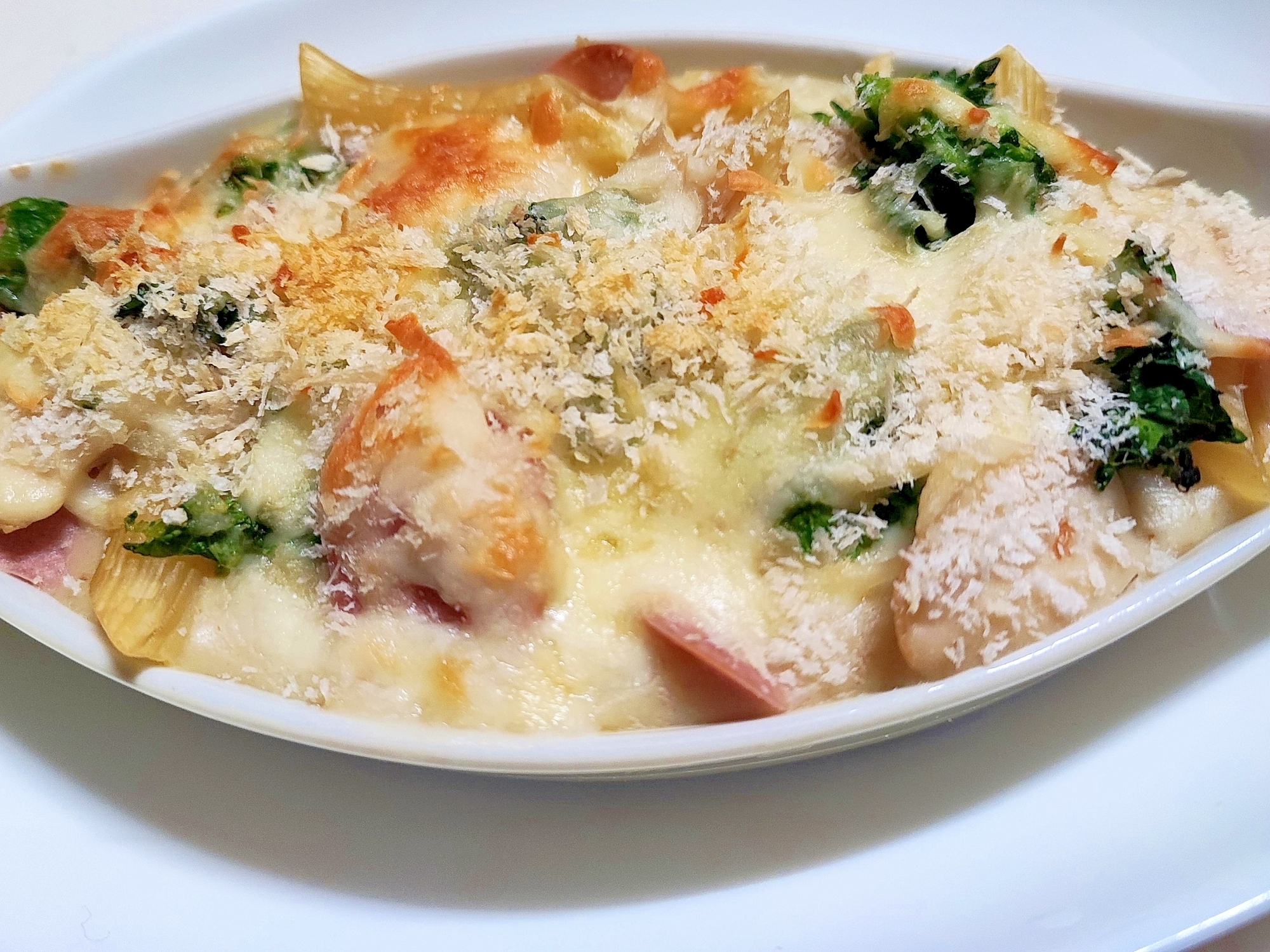 菜の花グラタンの１人前手抜きレシピ