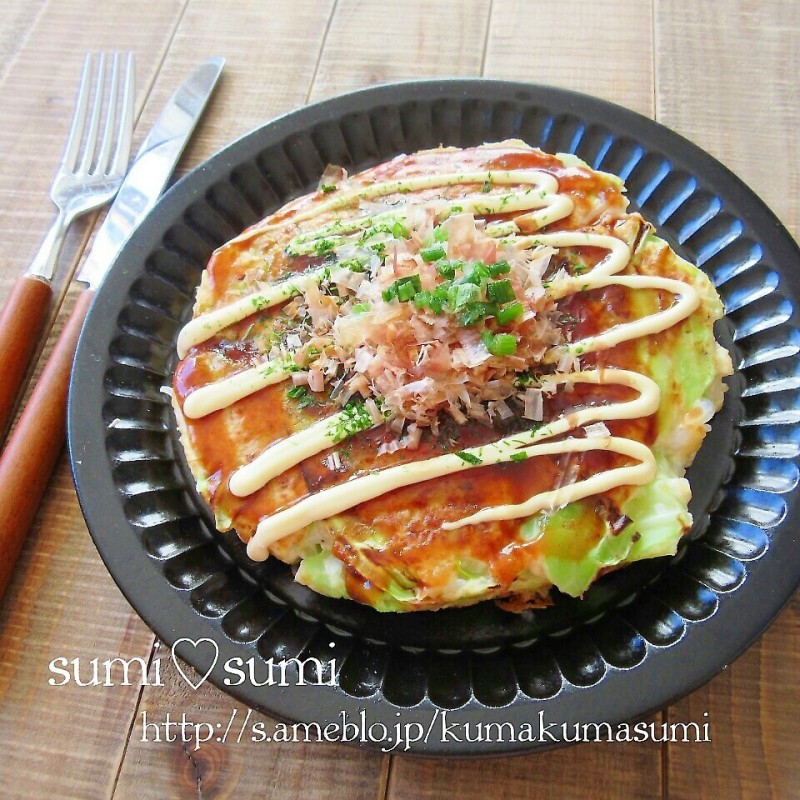 しらたき×豆腐!超ヘルシーふわふわお好み焼き