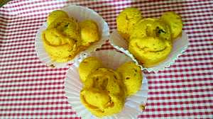 卵なし かぼちゃのカップケーキ レシピ 作り方 By うーちゃんさーちゃん 楽天レシピ