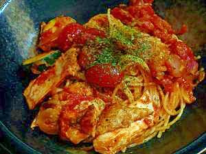 胸肉であっさりトマトクリームソースパスタ レシピ 作り方 By Nanao Smile 楽天レシピ