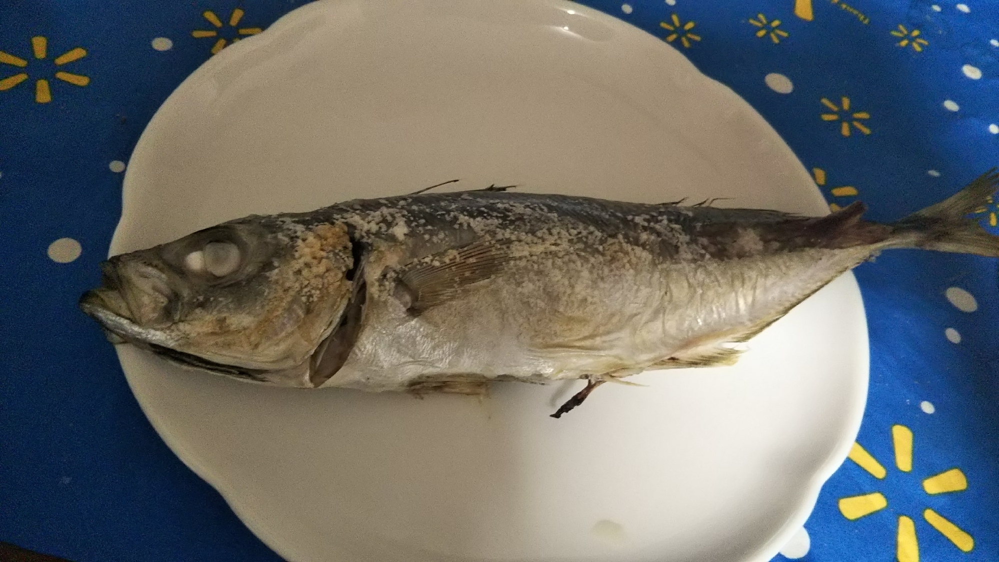 魚焼きグリルであじの塩焼き