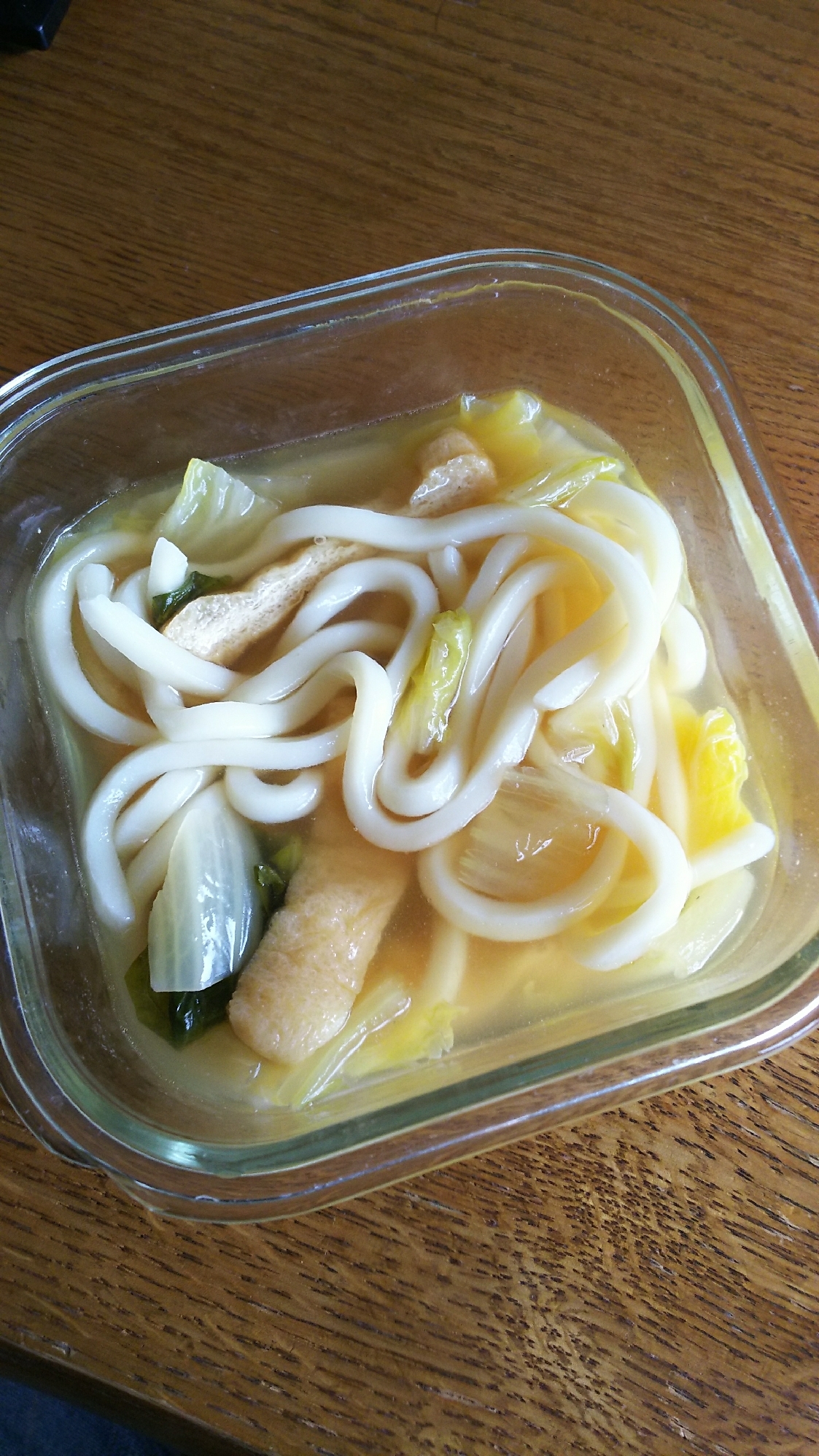 白菜と揚げのうどん