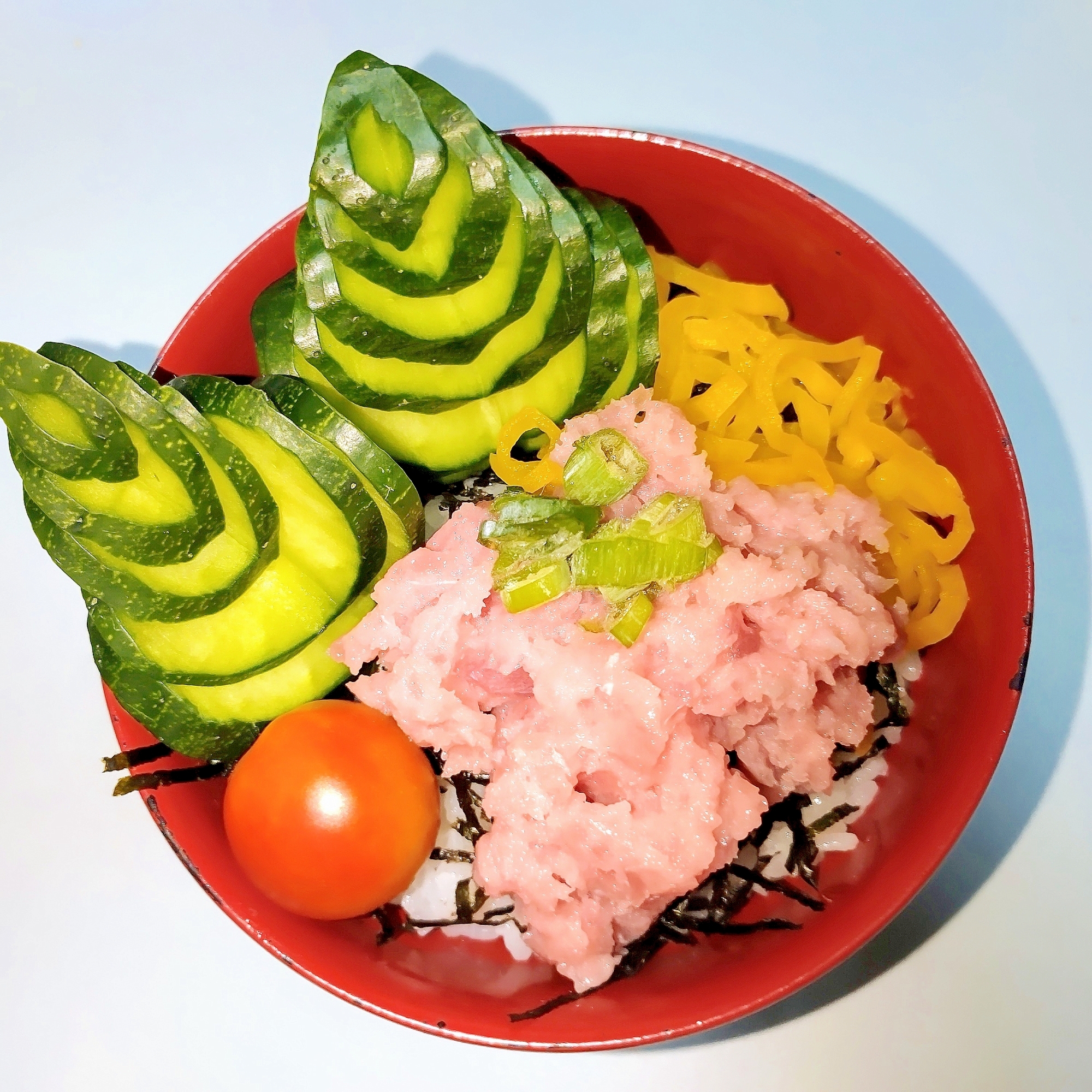 マグロたたき☆トロたく丼