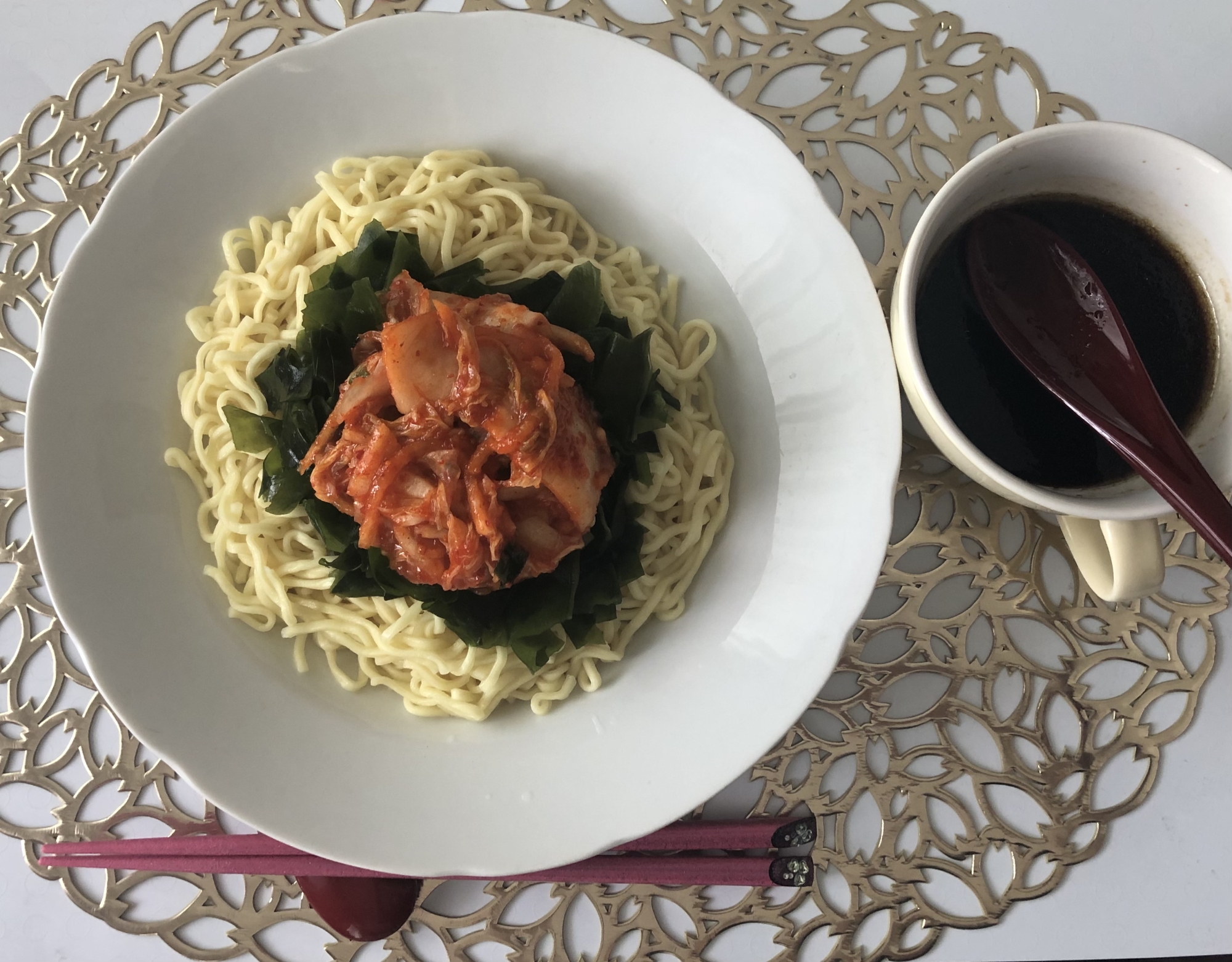 袋ラーメンで冷やし中華