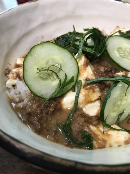 味噌味のサバ缶（鯖の缶詰）で冷汁風☆お手軽