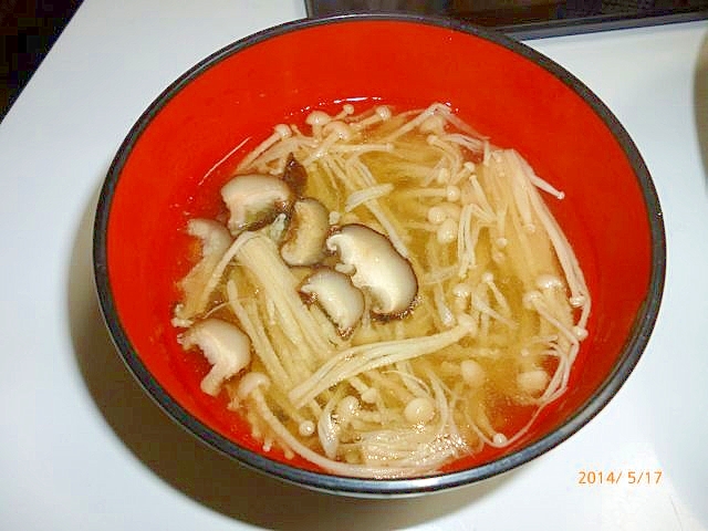 えのきと椎茸の中華スープ