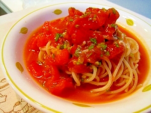 トマトの冷製パスタ