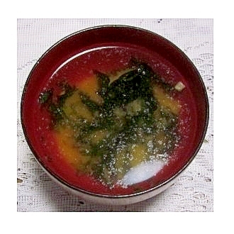 生わかめの味噌汁