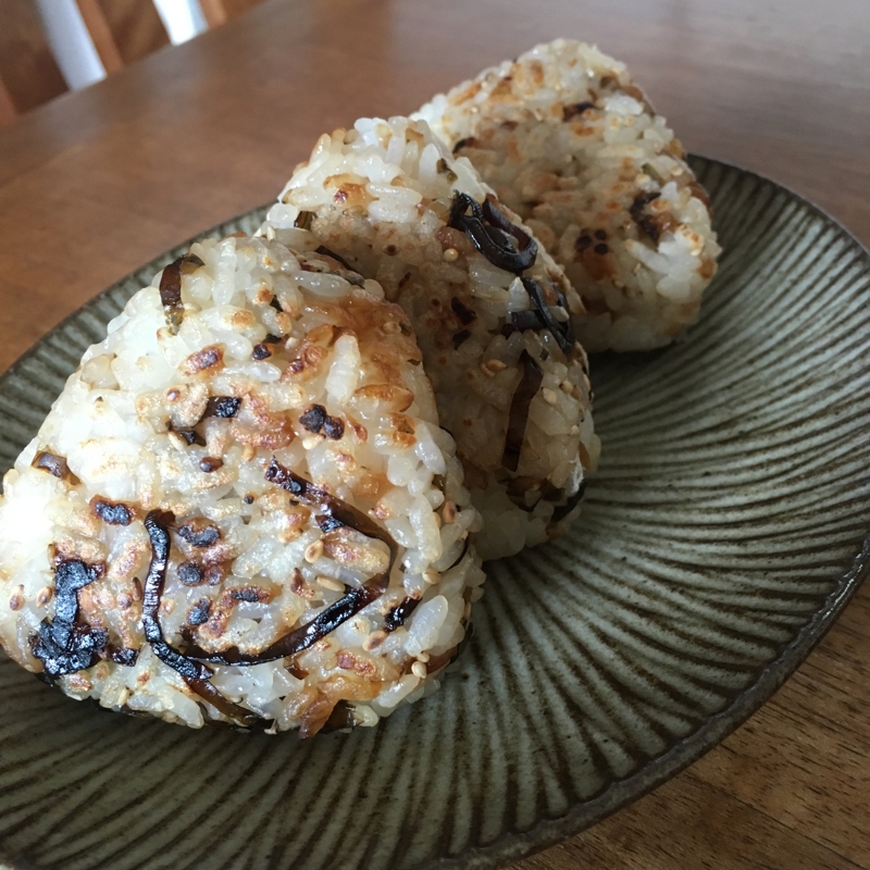 昆布の佃煮の焼きおにぎり