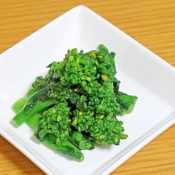 菜の花の辛し和え お弁当にも 減塩 低カリウム志向 レシピ 作り方 By Si Ze2k 楽天レシピ