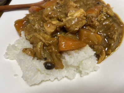 ホットクックの無水カレー、簡単でおいしく野菜もたくさんとれて我が家の定番です。ごちそうさまでした♪