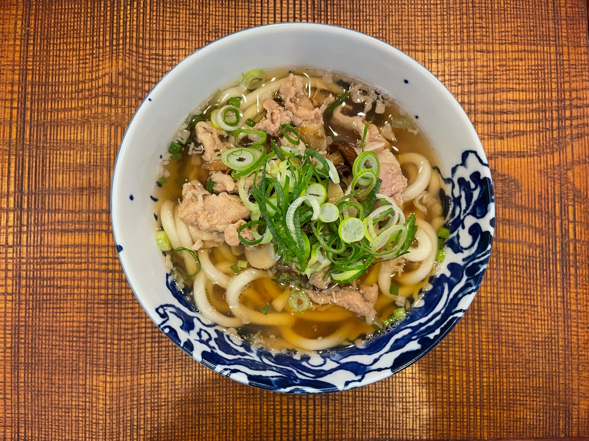 つゆ付きうどんセットをアレンジ！山菜肉うどん