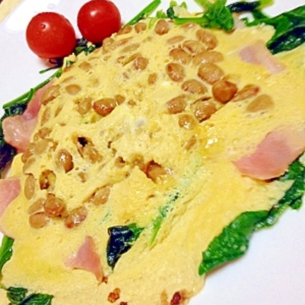 ほうれん草ベーコン卵納豆蒸し焼き レシピ 作り方 By Polaris36 楽天レシピ ほうれん草ベーコン卵納豆蒸し焼き レシピ 作り方 By Polaris36 楽天レシピ