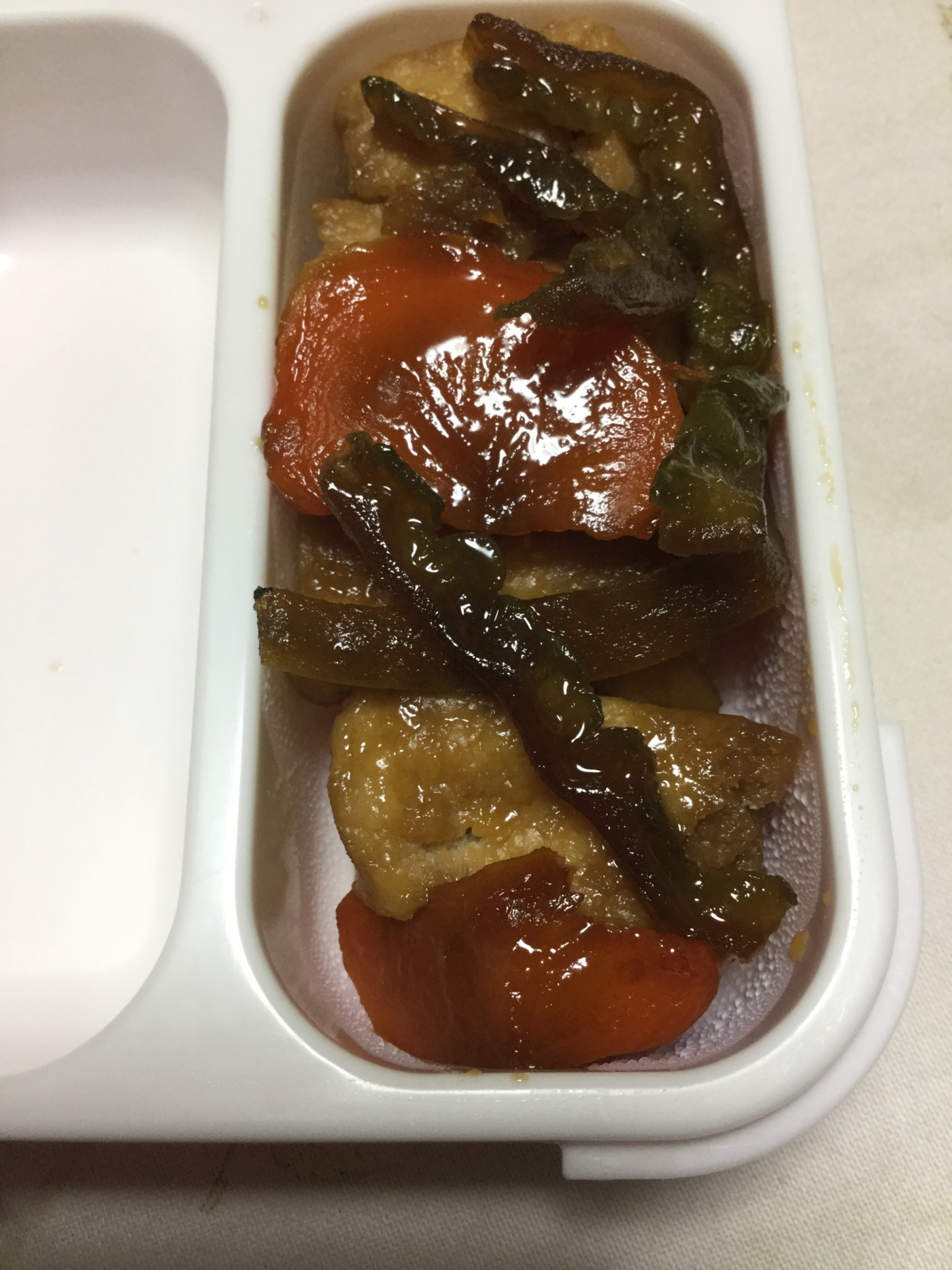 冷凍豆腐の甘辛煮