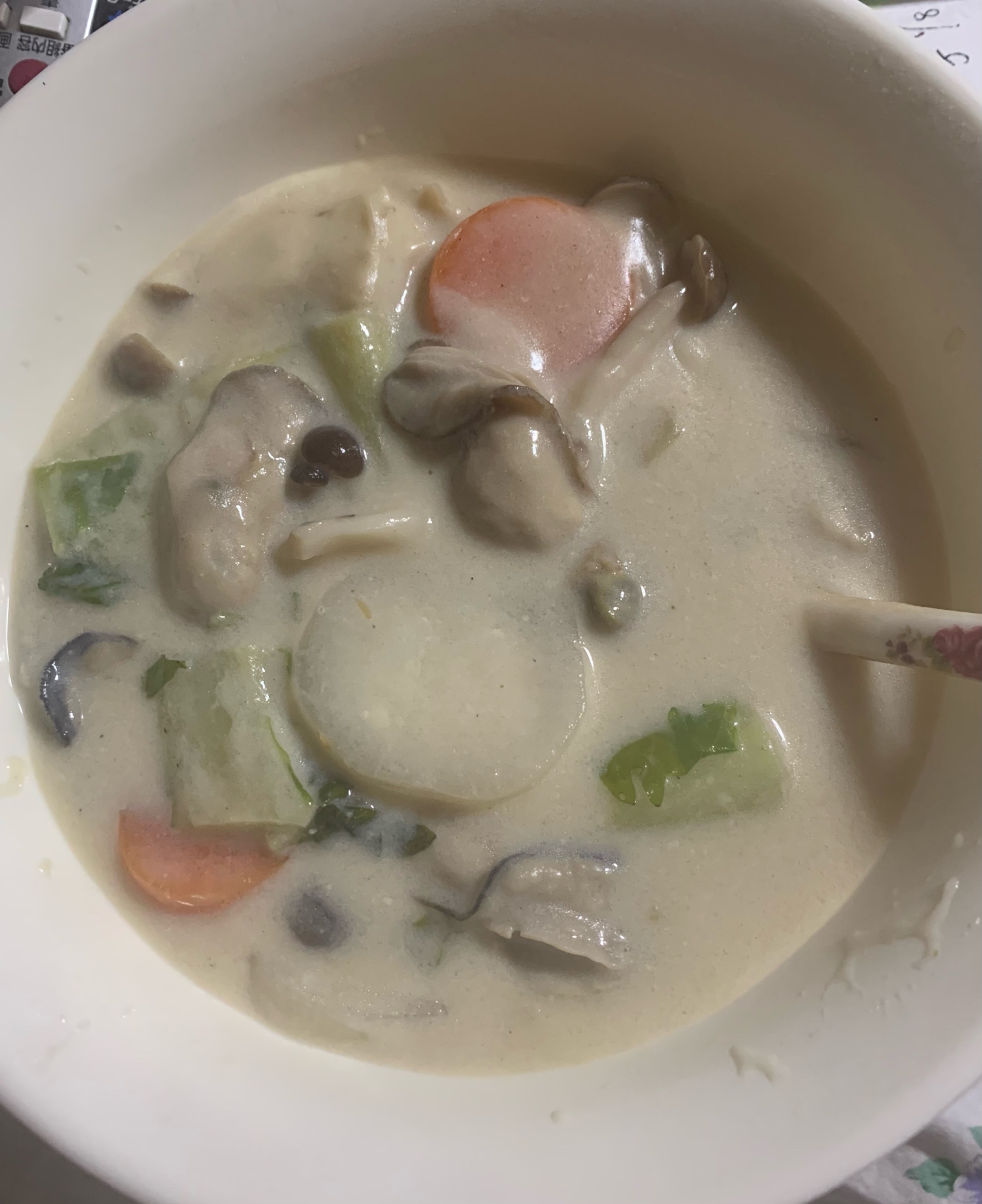 和風野菜と牡蠣のシチュー