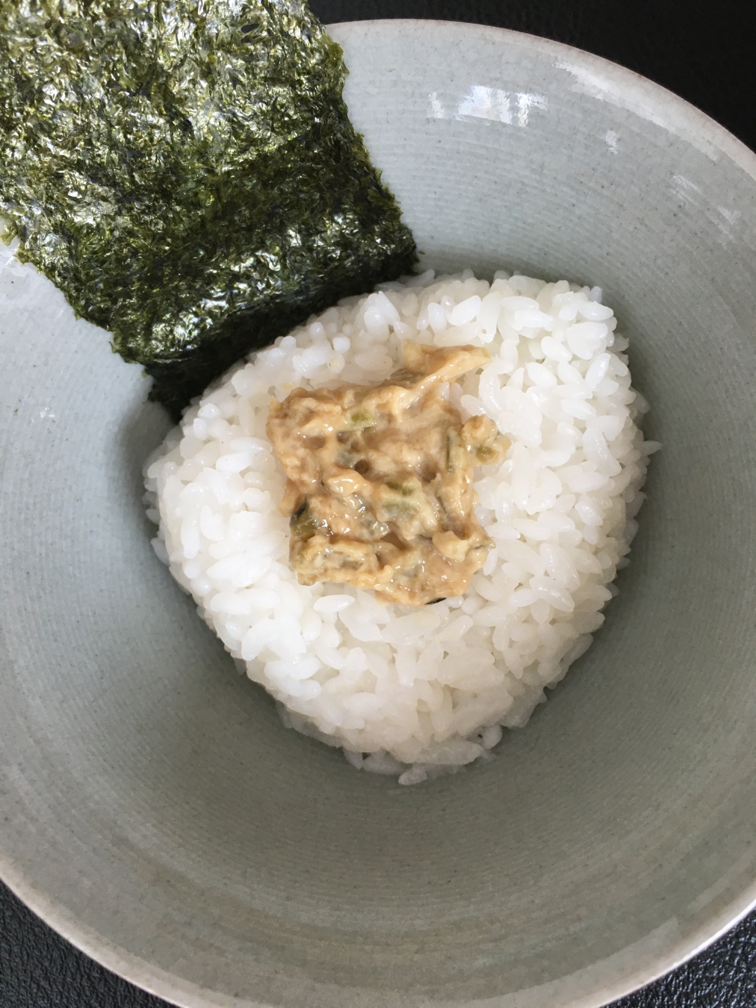 わさび漬けの醤油和えおにぎり