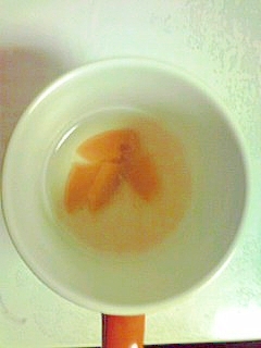 カリンのシロップ付けでホットドリンク