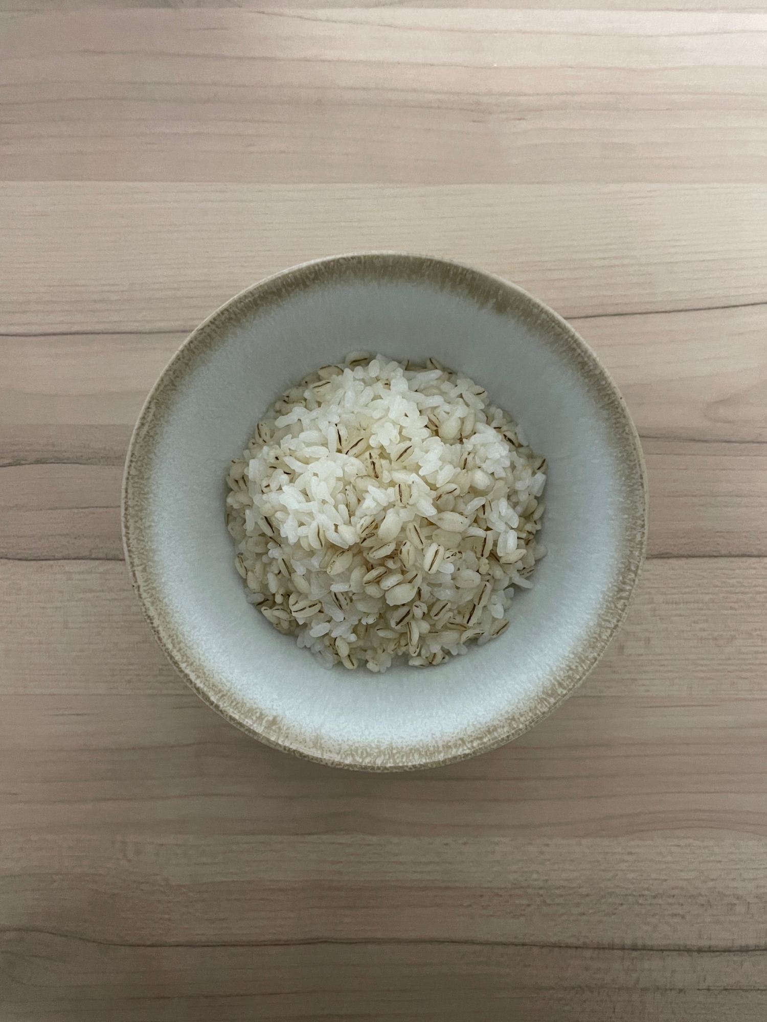 米酢と押麦の昆布味醂ごはん