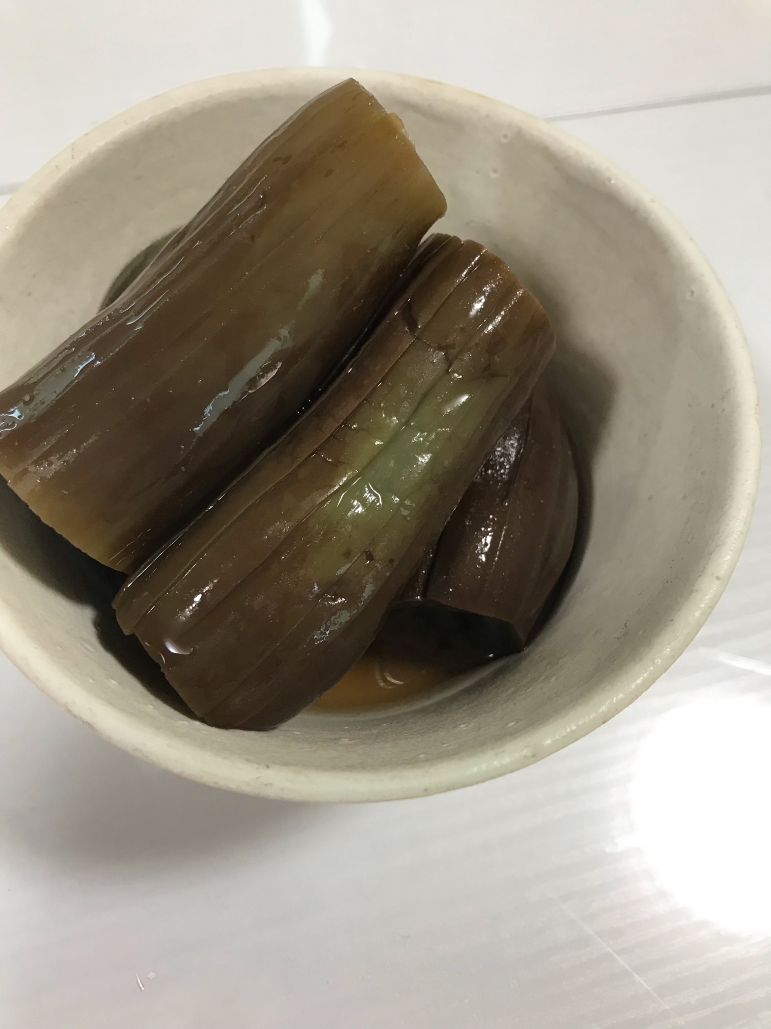 レンジで茄子のコンソメ煮