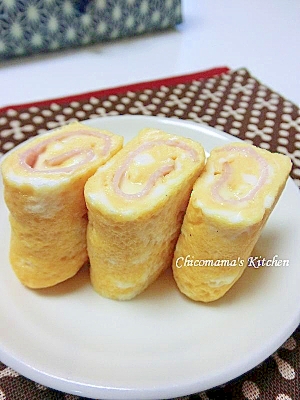 ハムとチーズの卵焼き お弁当用 レシピ 作り方 By chicomama 楽天レシピ