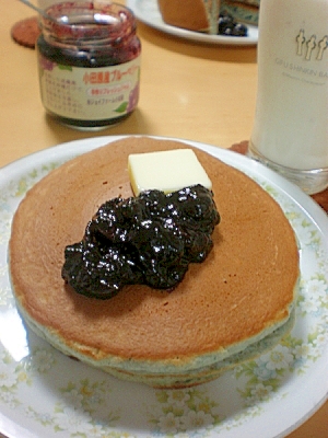 ブルーベリージャムのパンケーキ レシピ 作り方 By はちわれ413 楽天レシピ