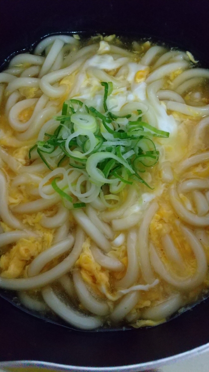 風邪の時はコレ！簡単フワフワあんかけ卵とじうどん
