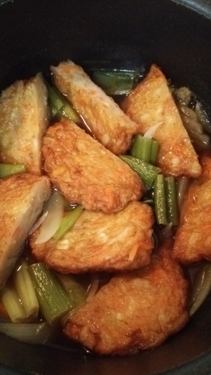 簡単♪切って煮るだけ。めんつゆで野菜天の煮物