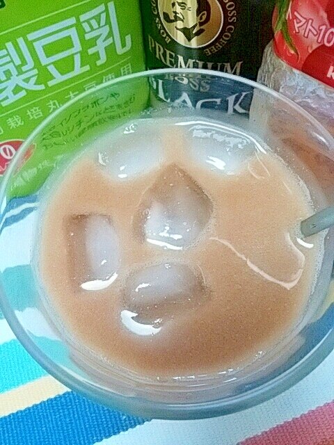 アイス☆ブラッディローズヒップソイカフェオレ♪