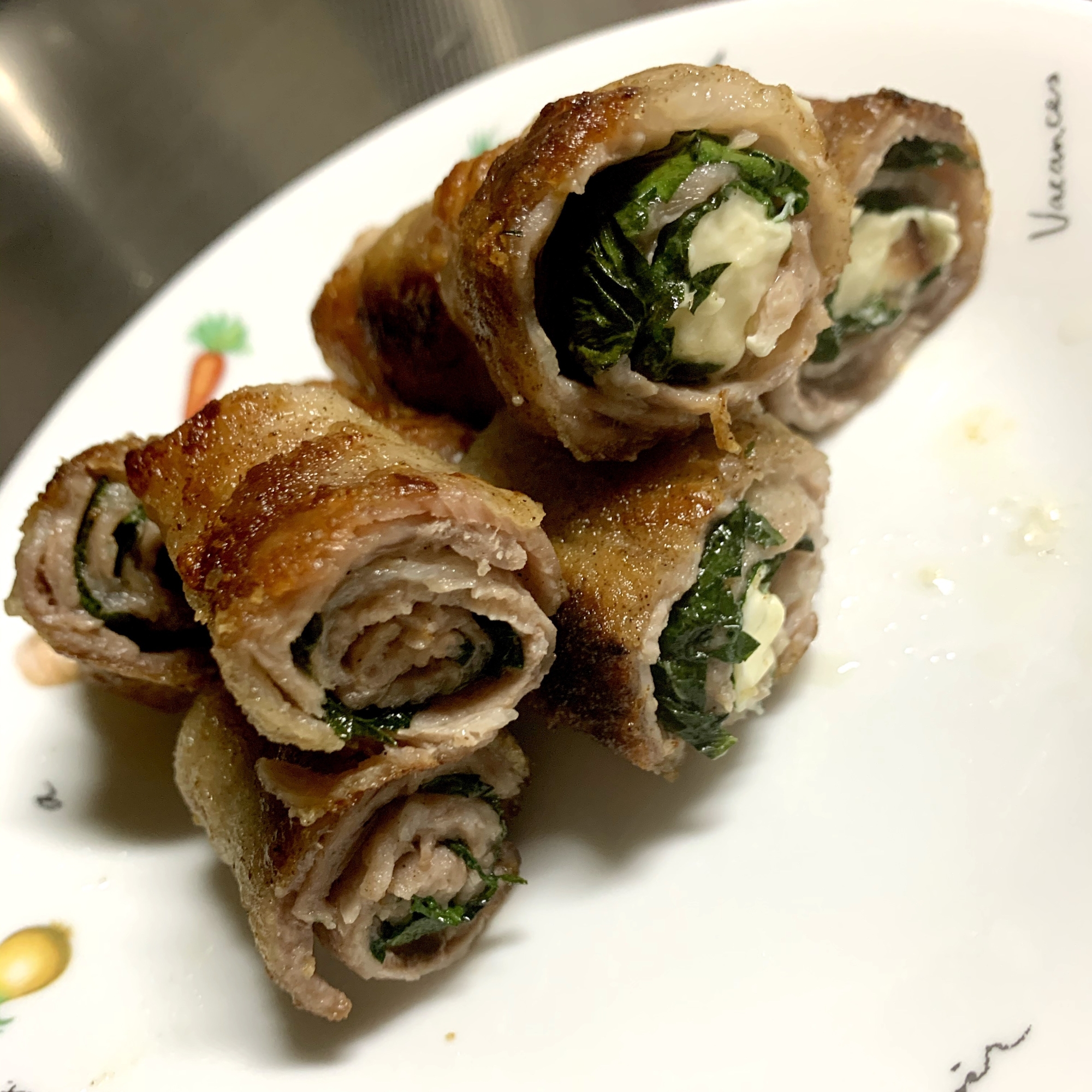 豚バラ肉しそ巻き チーズ入りも