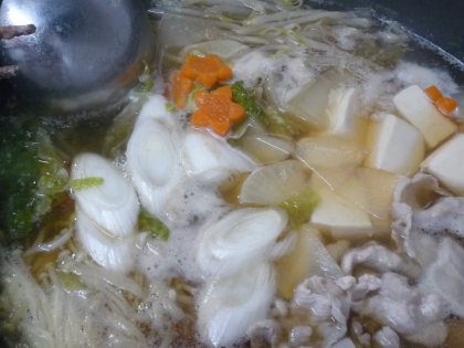 最近寒くなってきてお鍋の季節になりましたね～＾＾
美味しくいただきました～ごちそうさまでした♪