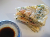 葱花餅 エビの中華ねぎ餅 美味しい 中華おやき レシピ 作り方 By 料理研究家 熊谷真由美 楽天レシピ