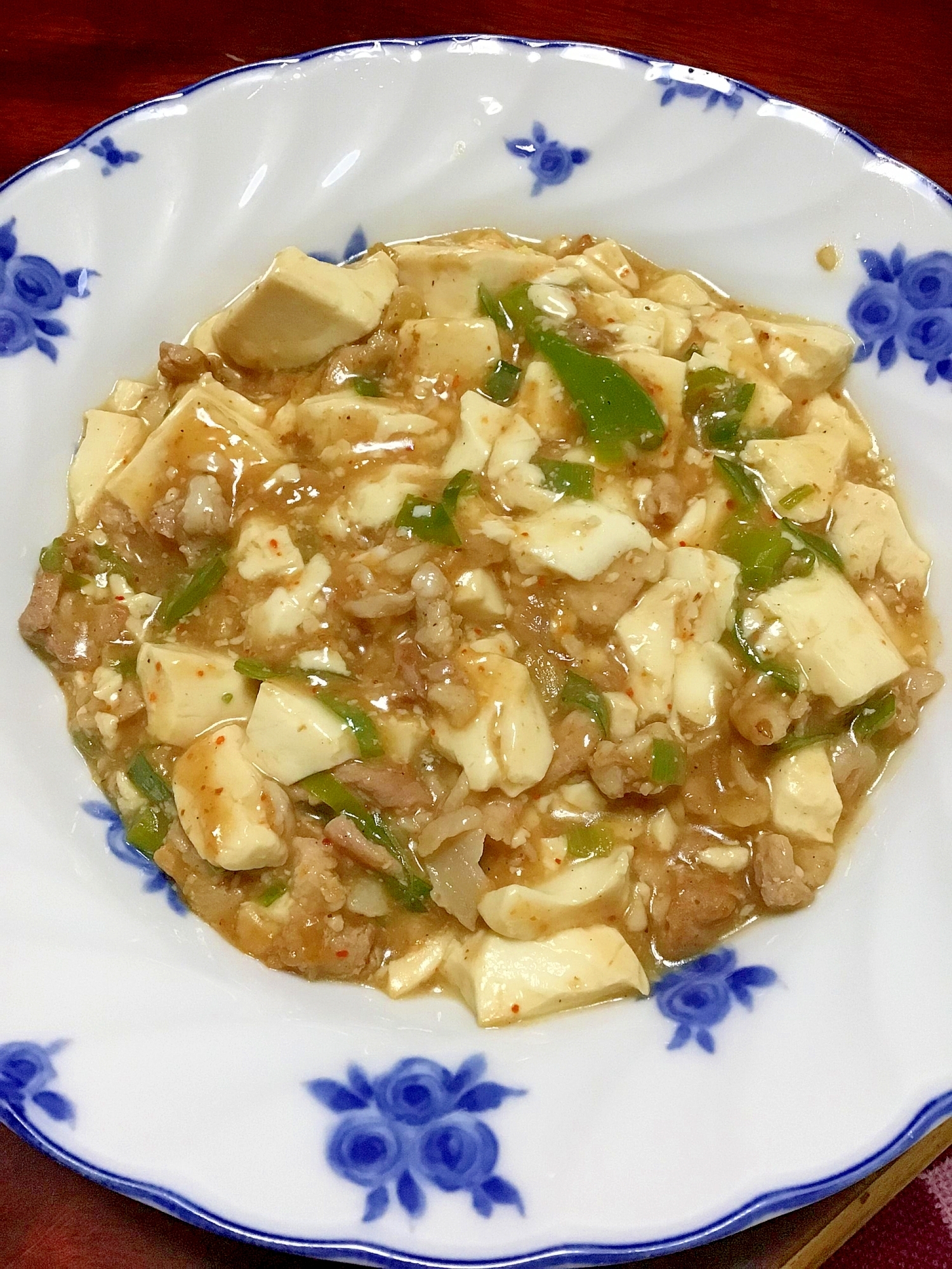 ごつごつ肉食感の麻婆豆腐。