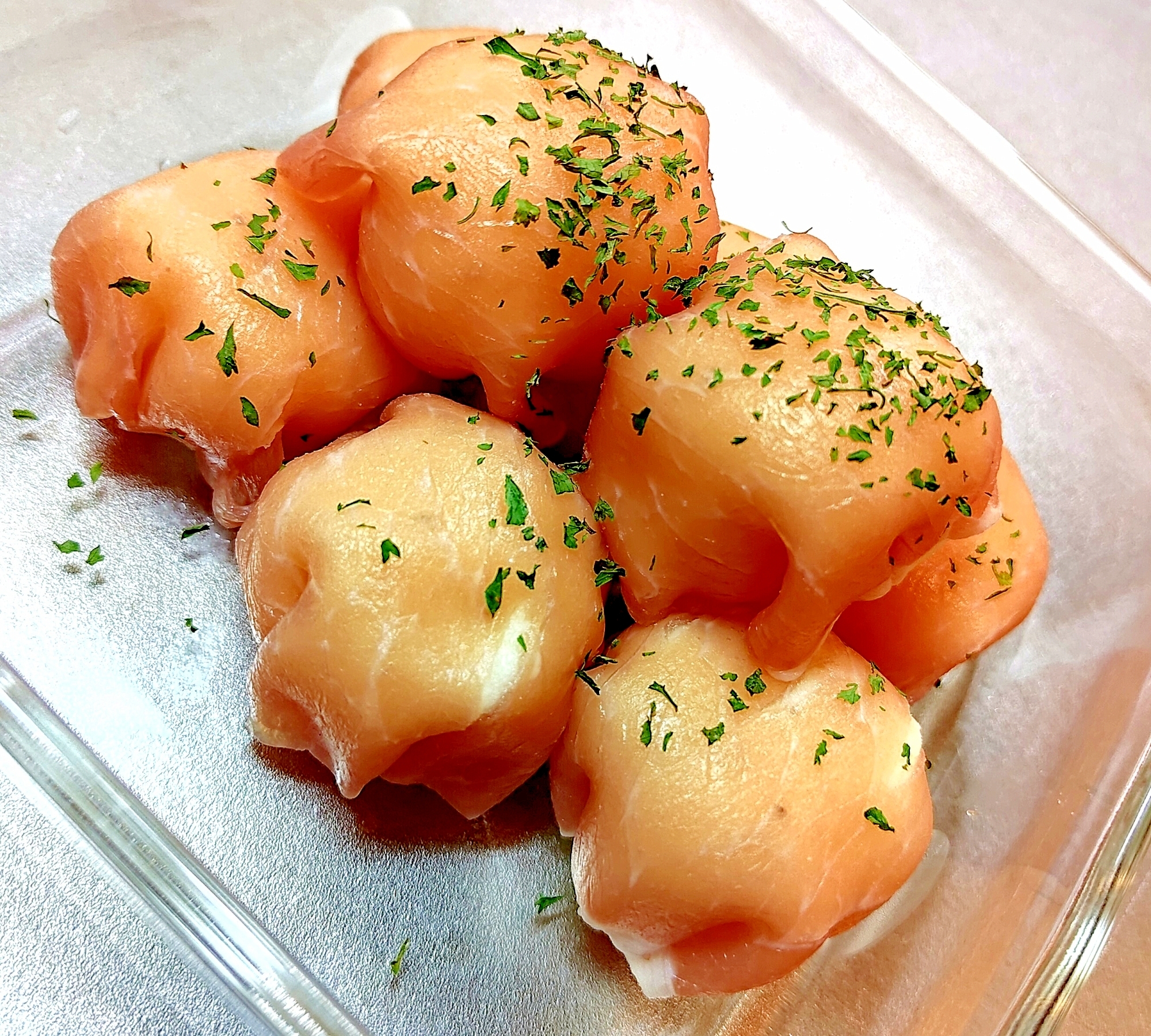 コロンと美味しい♪マッシュポテトの生ハム包み