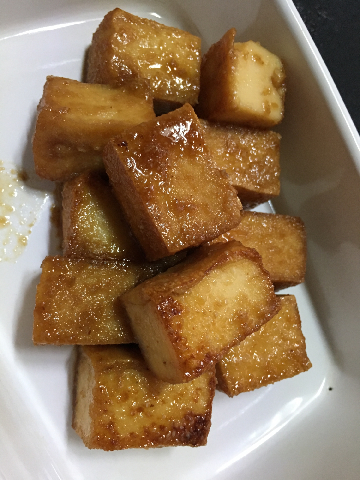 ヘルシーに、厚揚げゴマ生姜焼き