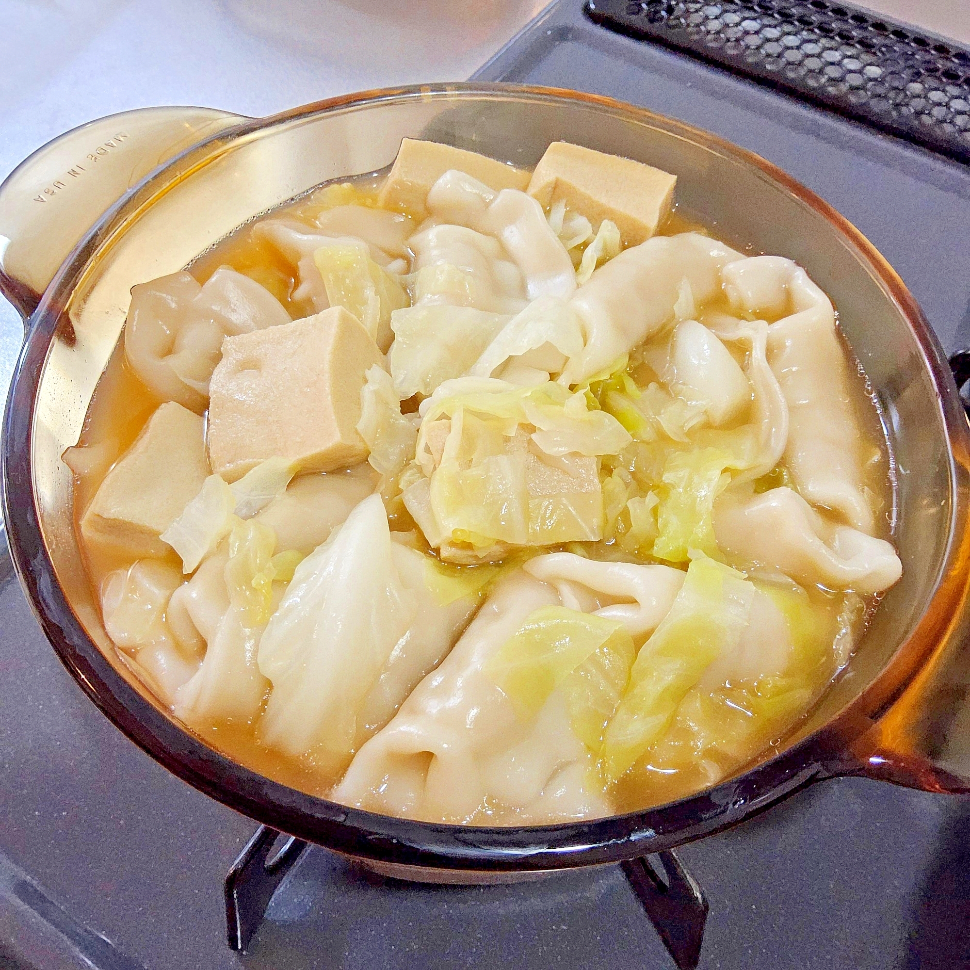 高野豆腐入り□✨栄養満点スープ餃子꒰( ˙ᵕ˙)꒱