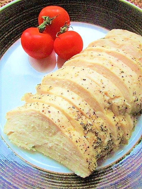 レンジで簡単！鷄むね肉のサラダチキン風