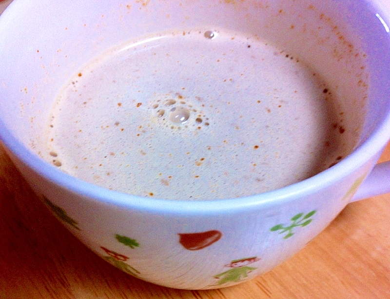 きな粉とコーヒーの豆乳ドリンク
