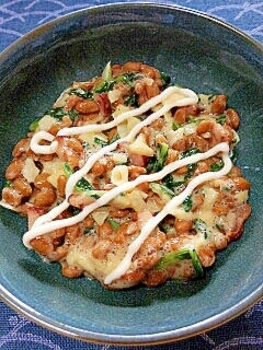 納豆の食べ方-チャーシュー＆マヨネーズ♪