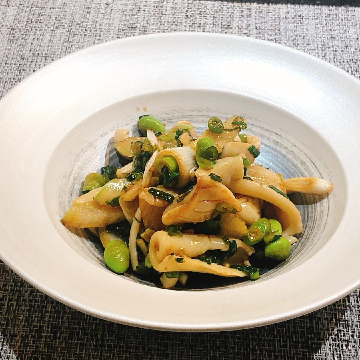 【魷魚芹菜】イカとセロリと枝豆が絶品な簡単中華!